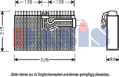 AKS Dasis 820236N - Испаритель, кондиционер autosila-amz.com