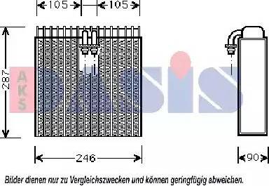 AKS Dasis 820224N - Испаритель, кондиционер autosila-amz.com