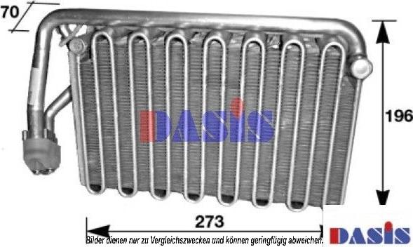 AKS Dasis 820228N - Испаритель, кондиционер autosila-amz.com