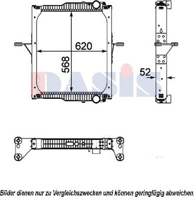 AKS Dasis 390043N - Радиатор, охлаждение двигателя autosila-amz.com