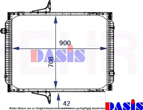 AKS Dasis 390014N - Радиатор, охлаждение двигателя autosila-amz.com