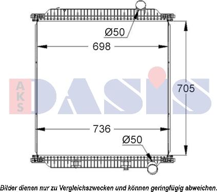 AKS Dasis 390035S - Радиатор, охлаждение двигателя autosila-amz.com