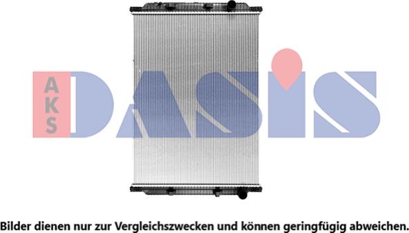 AKS Dasis 390036SXB - Радиатор, охлаждение двигателя autosila-amz.com