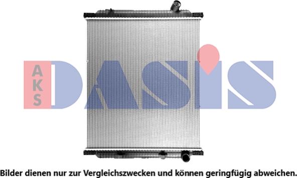 AKS Dasis 390033SXB - Радиатор, охлаждение двигателя autosila-amz.com