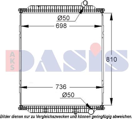 AKS Dasis 390033S - Радиатор, охлаждение двигателя autosila-amz.com