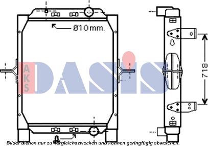 AKS Dasis 390028N - Радиатор, охлаждение двигателя autosila-amz.com