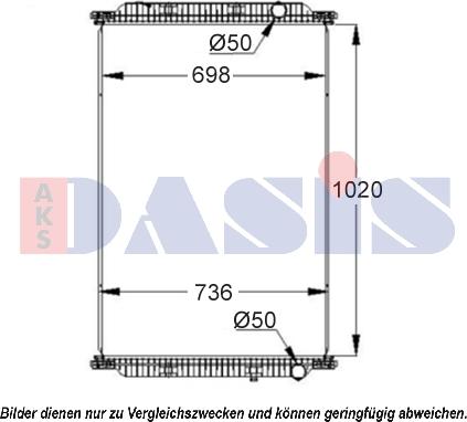 AKS Dasis 390028S - Радиатор, охлаждение двигателя autosila-amz.com