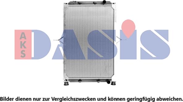 AKS Dasis 390028X - Радиатор, охлаждение двигателя autosila-amz.com