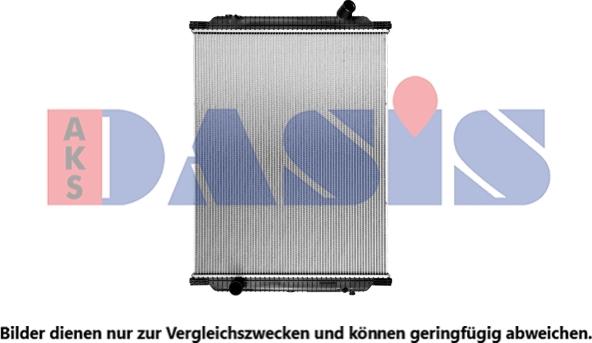 AKS Dasis 390022SXB - Радиатор, охлаждение двигателя autosila-amz.com