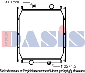 AKS Dasis 390240N - Радиатор, охлаждение двигателя autosila-amz.com