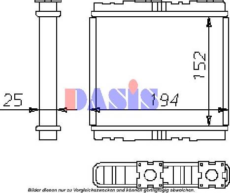 AKS Dasis 359010N - Теплообменник, отопление салона autosila-amz.com