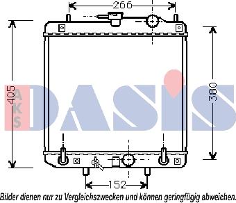 AKS Dasis 360017N - Радиатор, охлаждение двигателя autosila-amz.com