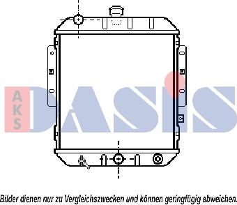 AKS Dasis 360350N - Радиатор, охлаждение двигателя autosila-amz.com