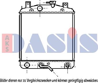 AKS Dasis 360300N - Радиатор, охлаждение двигателя autosila-amz.com