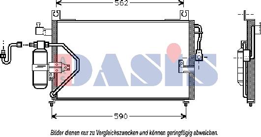 AKS Dasis 362220N - Конденсатор кондиционера autosila-amz.com