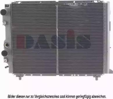 AKS Dasis 300540N - Радиатор, охлаждение двигателя autosila-amz.com