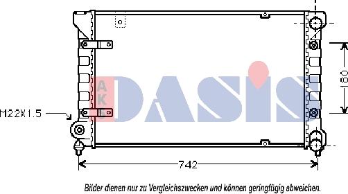 AKS Dasis 330001N - Радиатор, охлаждение двигателя autosila-amz.com