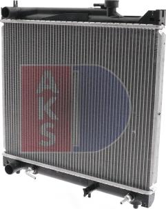 AKS Dasis 320450N - Радиатор, охлаждение двигателя autosila-amz.com