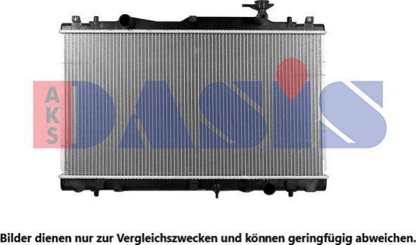 AKS Dasis 320055N - Радиатор, охлаждение двигателя autosila-amz.com