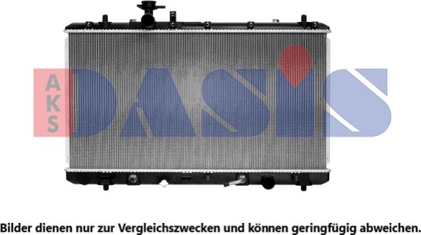 AKS Dasis 320056N - Радиатор, охлаждение двигателя autosila-amz.com