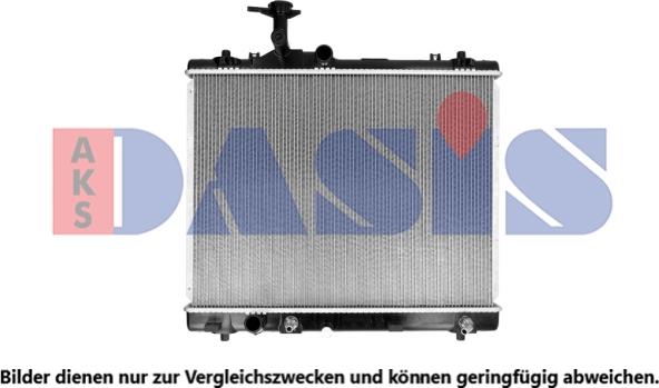 AKS Dasis 320063N - Радиатор, охлаждение двигателя autosila-amz.com