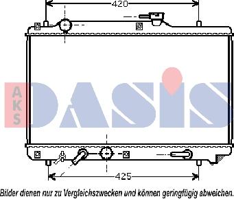 AKS Dasis 320004N - Радиатор, охлаждение двигателя autosila-amz.com