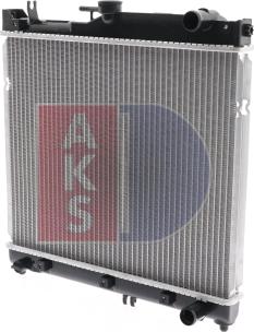 AKS Dasis 320005N - Радиатор, охлаждение двигателя autosila-amz.com