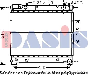 AKS Dasis 320019N - Радиатор, охлаждение двигателя autosila-amz.com