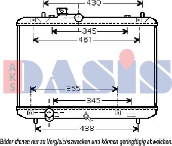 AKS Dasis 320032N - Радиатор, охлаждение двигателя autosila-amz.com