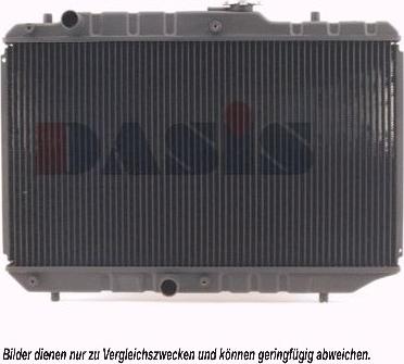 AKS Dasis 320390N - Радиатор, охлаждение двигателя autosila-amz.com
