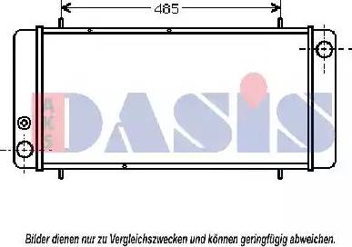 AKS Dasis 370040N - Радиатор, охлаждение двигателя autosila-amz.com