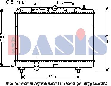AKS Dasis 370004N - Радиатор, охлаждение двигателя autosila-amz.com