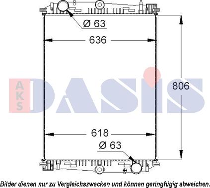 AKS Dasis 290006S - Радиатор, охлаждение двигателя autosila-amz.com