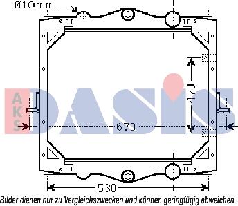 AKS Dasis 290013N - Радиатор, охлаждение двигателя autosila-amz.com