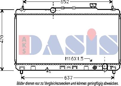 AKS Dasis 219071N - Радиатор, охлаждение двигателя autosila-amz.com