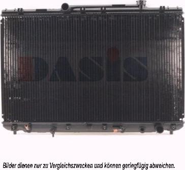 AKS Dasis 210950N - Радиатор, охлаждение двигателя autosila-amz.com