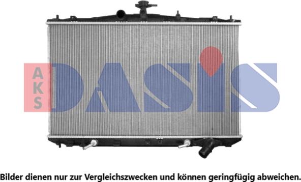 AKS Dasis 210019N - Радиатор, охлаждение двигателя autosila-amz.com