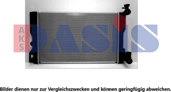 AKS Dasis 210038N - Радиатор, охлаждение двигателя autosila-amz.com