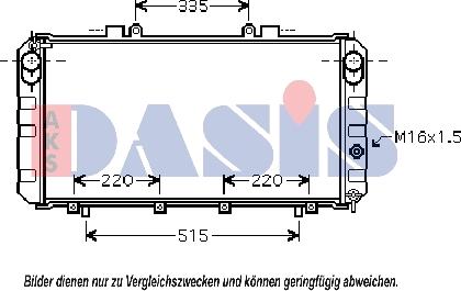 AKS Dasis 210181N - Радиатор, охлаждение двигателя autosila-amz.com
