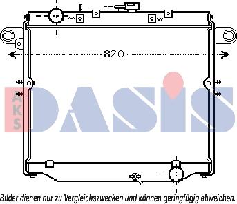 AKS Dasis 210178N - Радиатор, охлаждение двигателя autosila-amz.com