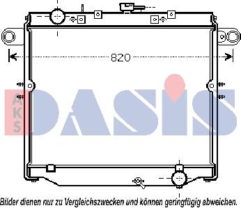 AKS Dasis 210216N - Радиатор, охлаждение двигателя autosila-amz.com