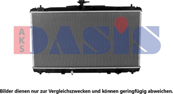 AKS Dasis 210284N - Радиатор, охлаждение двигателя autosila-amz.com