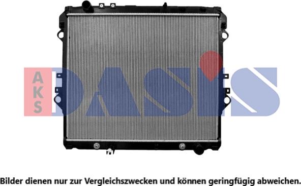 AKS Dasis 210277N - Радиатор, охлаждение двигателя autosila-amz.com