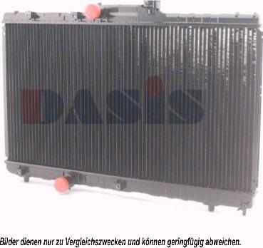 AKS Dasis 211640N - Радиатор, охлаждение двигателя autosila-amz.com