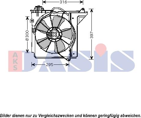 AKS Dasis 218033N - Вентилятор, охлаждение двигателя autosila-amz.com