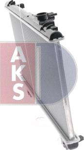 AKS Dasis 213450N - Радиатор, охлаждение двигателя autosila-amz.com