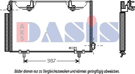 AKS Dasis 212036N - Конденсатор кондиционера autosila-amz.com