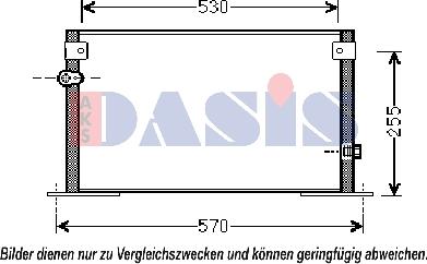 AKS Dasis 212071N - Конденсатор кондиционера autosila-amz.com