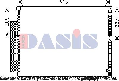 AKS Dasis 212073N - Конденсатор кондиционера autosila-amz.com