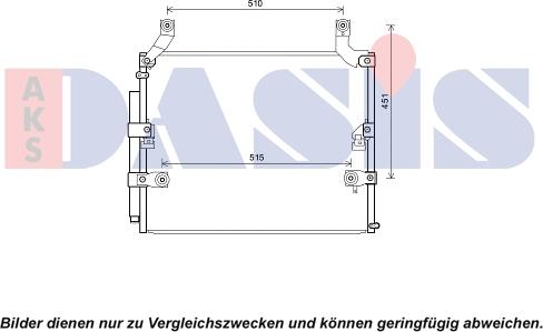AKS Dasis 212106N - Конденсатор кондиционера autosila-amz.com